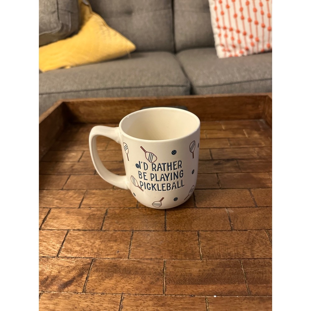 Sunday Morning Ceramics Pickleball Mug Novelty Coffee Cup Gift‎ Idea